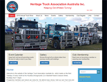 Tablet Screenshot of heritagetruckassociation.com.au